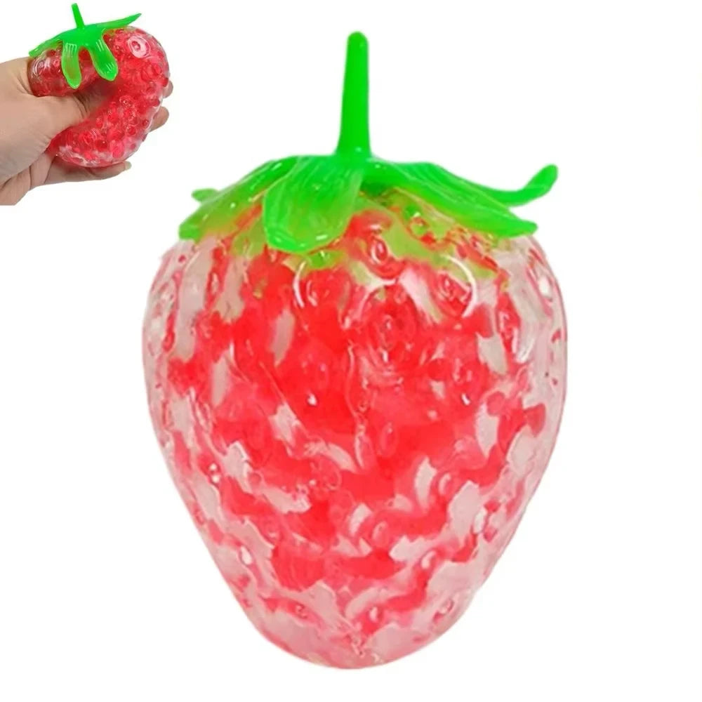 Crystal Strawberry Squeeze Ball
