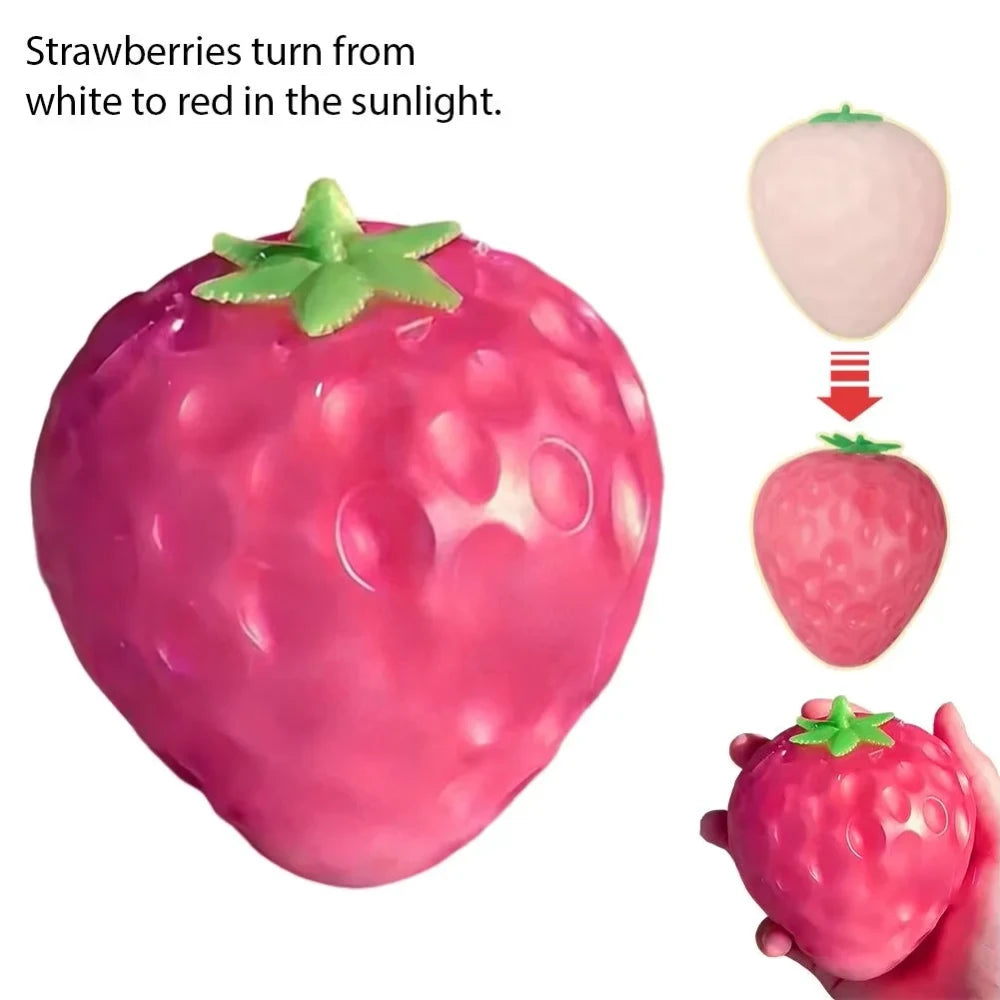 Crystal Strawberry Squeeze Ball