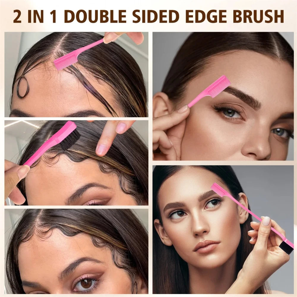 Wooden Round Brush for Sleek Ponytail