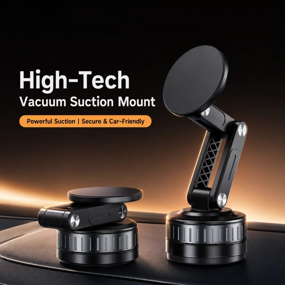 Magnetic Vacuum Car Phone Holder