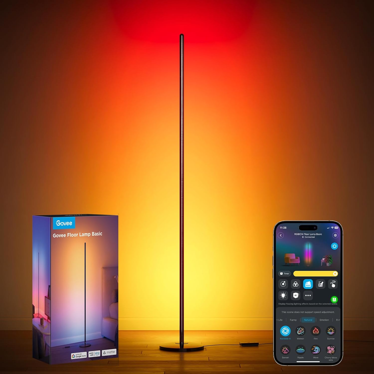 Vibrant Glow Floor Lamp